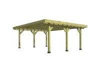 Doppelcarport 600x500 cm Holz Carport Unterstand