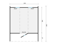 Thermowood saunafass Ø205x250