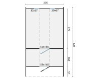 Thermowood saunafass Ø205x400