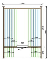 CUBE sauna 280cm - Fichten Rovaniemi