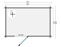 Gartenhaus Max 19mm Blockbohlenhaus