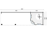 Gartenhaus Felix 44mm Blockbohlenhaus