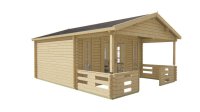 Gartenhaus Aline 44mm Blockbohlenhaus