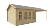 Gartenhaus Lia 44mm Blockbohlenhaus