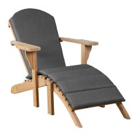 Gartenliege Woodie Gartenlounger inkl. Kissenauflage Teakholz