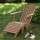 Gartenliege Woodie Gartenlounger inkl. Kissenauflage Teakholz