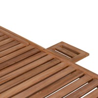 Gartenliege Woodie Lounger inkl. Kissenauflage Teakholz