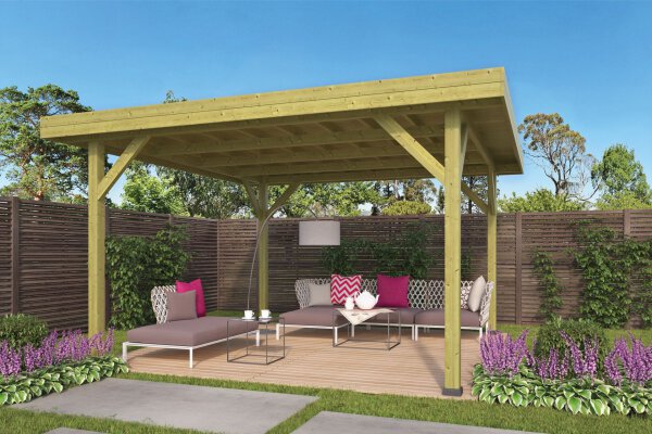 Gartenpavillon Essen 445x445cm incl. Dach