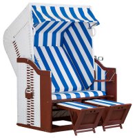 Strandkorb Profi Ostsee Fehmarn PE white Des. 991