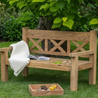 Gartenbank Woodie Bank Rustique 160 cm Teakbank Teakholz