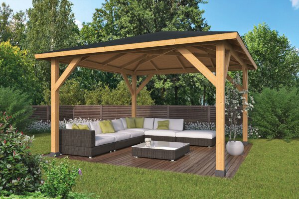 Gartenpavillon Hannover 430x430cm incl. Dach