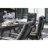 Gartenstuhl Montana Dining Relaxsessel Aluminium / Textilene