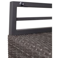 Gartenstuhl Montana Dining Relaxsessel 8 mm dark grey Alu